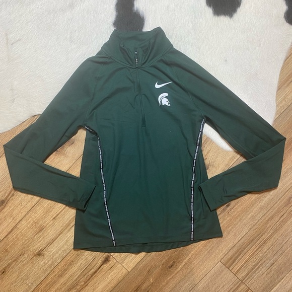 Nike Michigan State Spartans 1/4 Zip Pullover - Picture 1 of 7